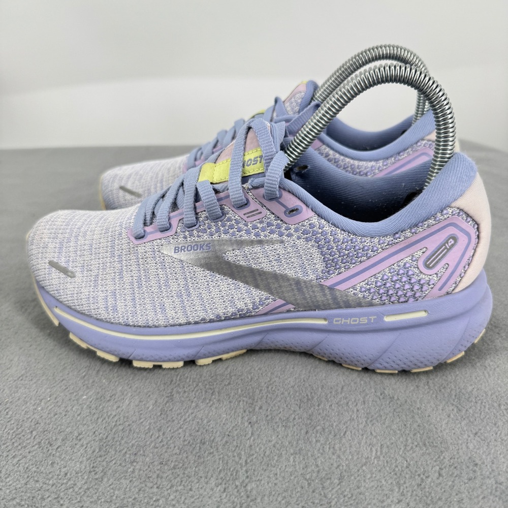 Brooks Ghost 14 Womens 7 B Running Shoes Lilac Purple Gray 1203561B566